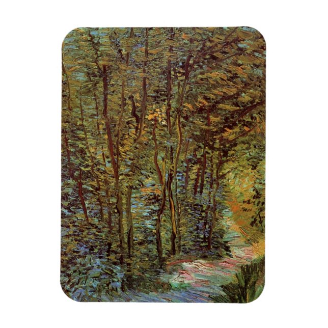 Magnet Flexible Chemin dans les Bois par Vincent van Gogh (Vertical)