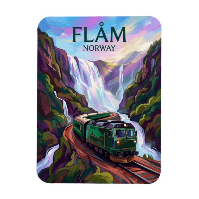 Magnet Flexible Chemin de fer de Flåm Norvège (Vertical)