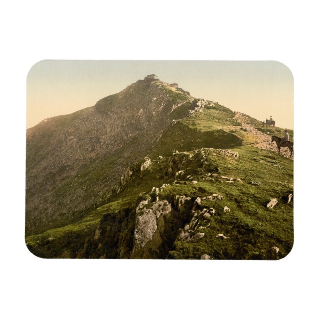 Magnet Flexible Chemin De Fer, Le Dernier Mile, Snowdon, Gwynedd,  (Horizontal)