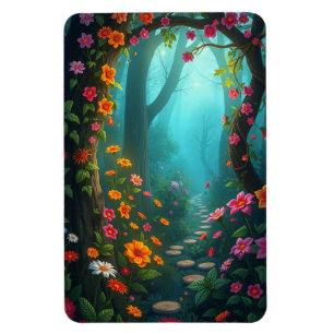 Magnet Flexible Chemin de Forêt Magique avec Fleurs sauvages Whims