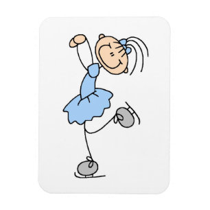Magnet Flexible Chemises et Cadeaux de Patineuse Artistique Fille