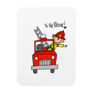 Magnet Flexible Chemises et Cadeaux pour Pompiers à la Rescousse