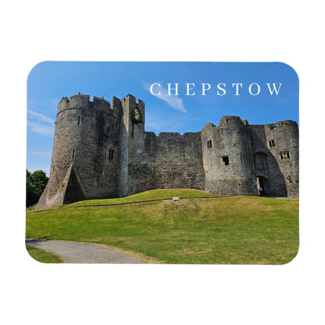 Magnet Flexible Chepstow Castle vue réfrigérateur aimant (Horizontal)