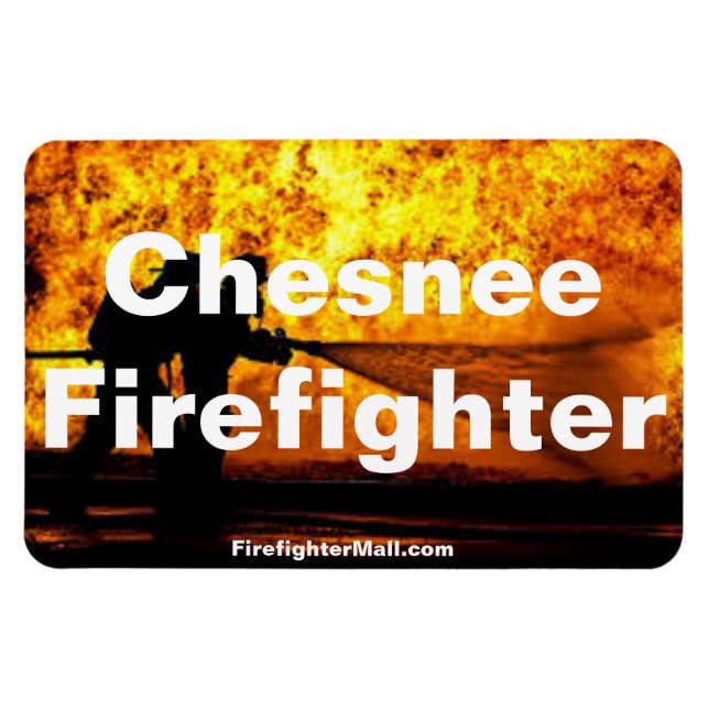 Magnet Flexible Chesnee Firefighter Flames aimant flexible (Horizontal)
