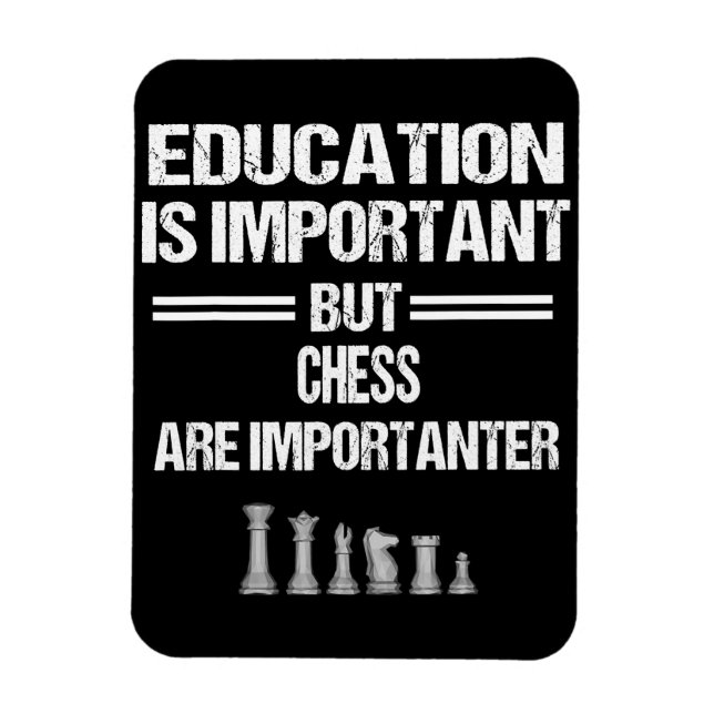 Magnet Flexible Chess Piece Éducation Humour Sarcastique Funny Chr (Vertical)