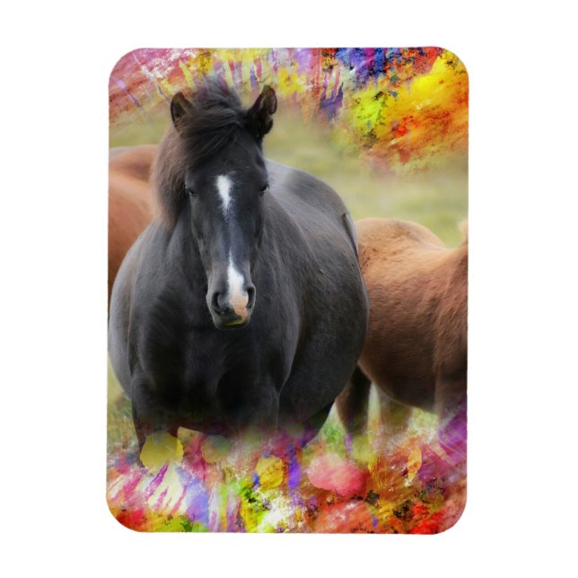 Magnet Flexible Cheval coloré (Vertical)
