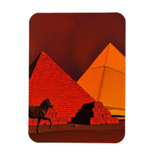 Magnet Flexible Cheval et Pyramide