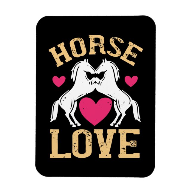 Magnet Flexible Cheval - Horse Love (Vertical)