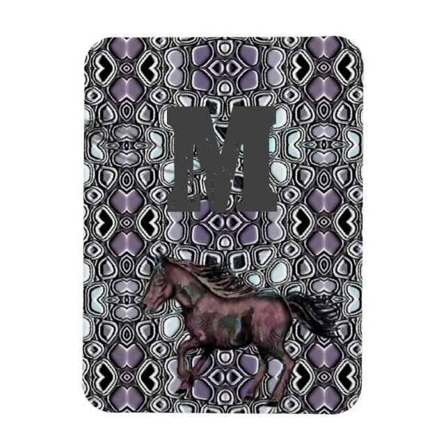 Magnet Flexible Cheval sur le modèle Purple Hue (Vertical)