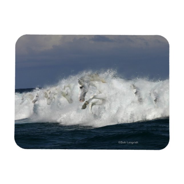 Magnet Flexible Chevaux d'Imaginaire : Mer (Horizontal)