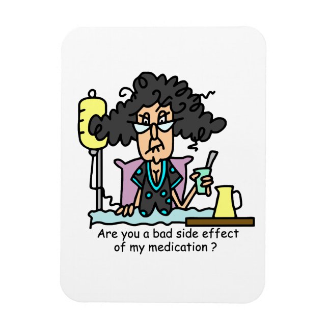 Magnet Flexible Cheveux foncés d'effet secondaire de médicament (Vertical)