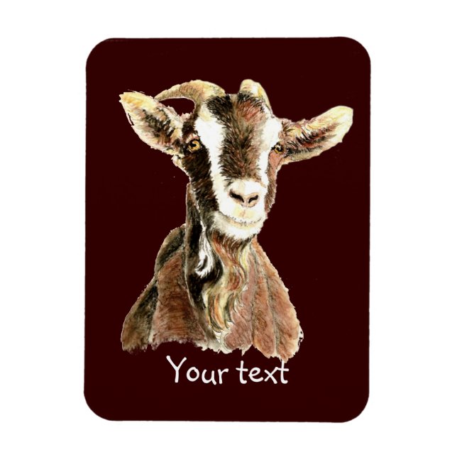 Magnet Flexible Chèvre Vieille Mignonne, Humour d'Animaux de Ferme (Vertical)