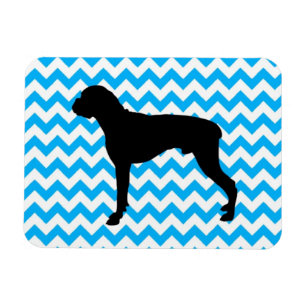 Magnet Flexible Chevron Bébé Bleu Avec Boxer Silhouette