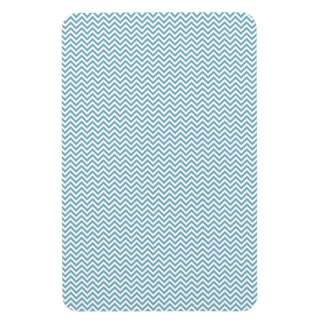 Magnet Flexible Chevron bleu avec Monogramme (Vertical)