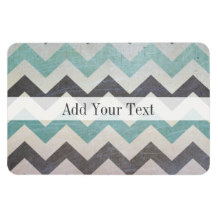 Magnet Flexible Chevron Motif On Metal Texture par Shirley Taylor