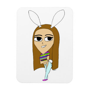 Magnet Flexible chibi bunnygirl