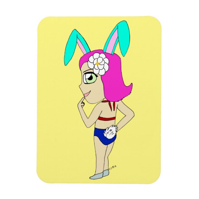 Magnet Flexible chibi bunnygirl (Vertical)