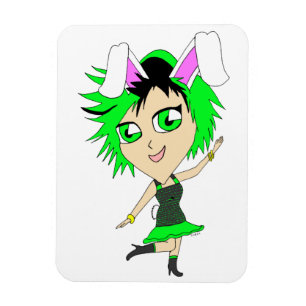 Magnet Flexible chibi bunnygirl