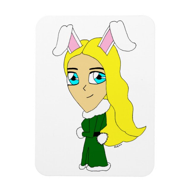Magnet Flexible chibi bunnygirl (Vertical)