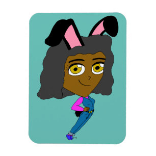 Magnet Flexible chibi bunnygirl