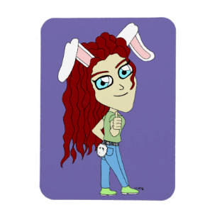 Magnet Flexible Chibi Bunnygirl donne des pouces