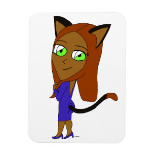 Magnet Flexible chibi catgirl