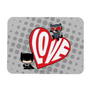 Magnet Flexible Chibi Catwoman rebondit sur Batman