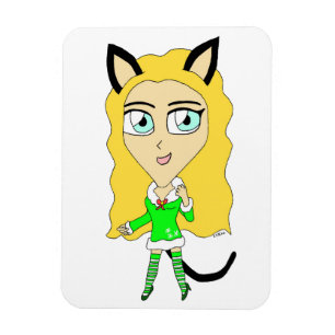 Magnet Flexible Chibi de Noël