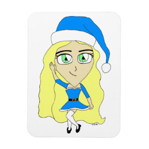 Magnet Flexible Chibi de Noël