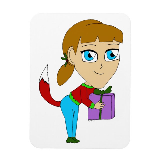 Magnet Flexible chibi foxy fille (Vertical)
