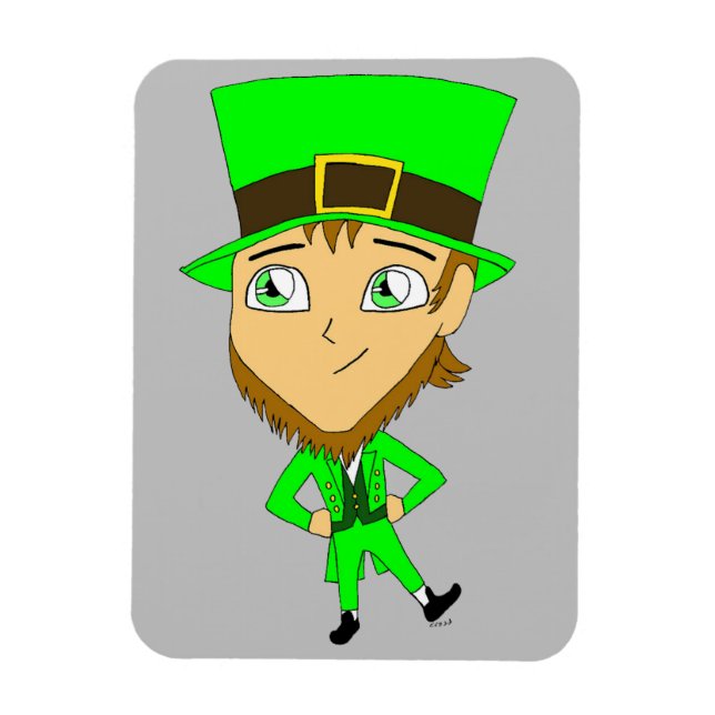 Magnet Flexible chibi leprechaun (Vertical)