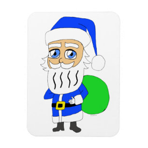 Magnet Flexible chibi Santa Claus