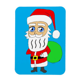 Magnet Flexible Chibi Santa Claus