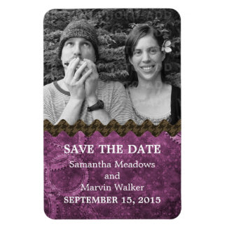 Magnet Flexible Chic Steampunk Photo Enregistrer l'aimant de date,