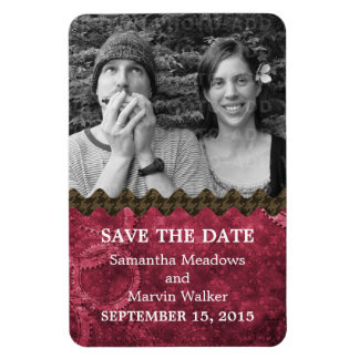 Magnet Flexible Chic Steampunk Photo Enregistrer l'aimant de date,