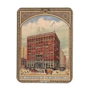 Magnet Flexible Chicago, Home Insurance Building, Vintage