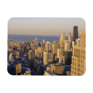 Magnet Flexible Chicago, Illinois, vue panoramique depuis la Sears