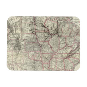 Magnet Flexible Chicago Milwaukee et St Paul Ry et connexions