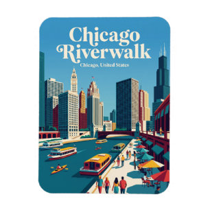 Magnet Flexible Chicago Riverwalk Illinois