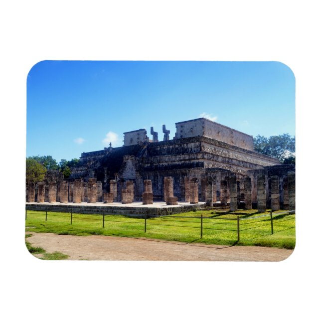 Magnet Flexible Chichen Itza. Guerriers de temples (Horizontal)