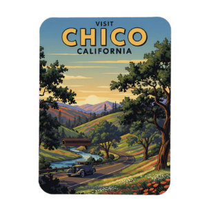 Magnet Flexible Chico California Travel