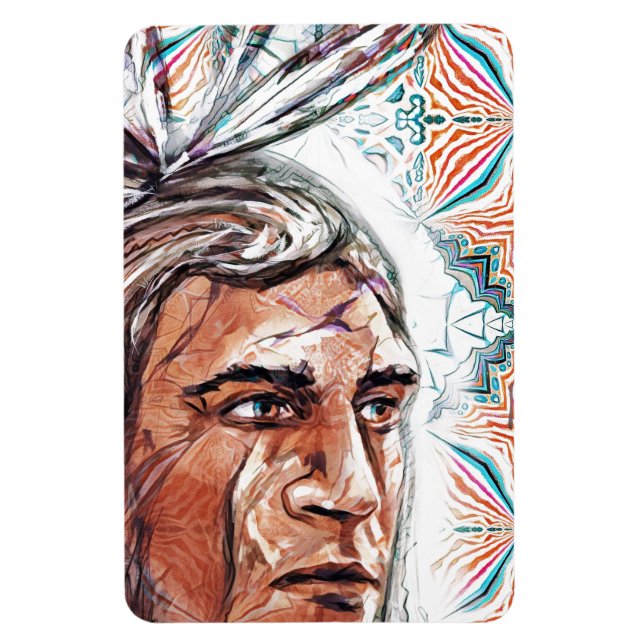 Magnet Flexible Chieftan ancien et motif fractal (Vertical)