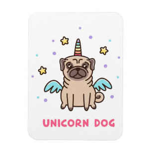 Magnet Flexible Chien arc-en-ciel de Unicorne