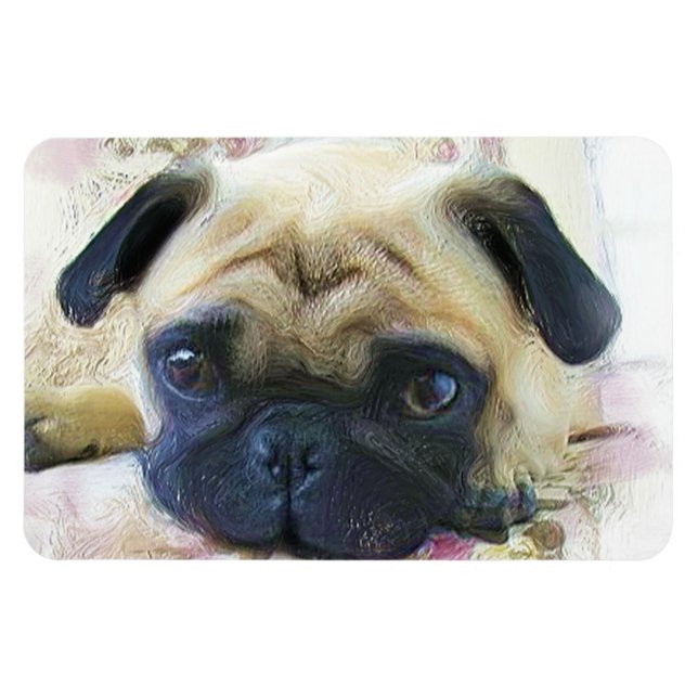 Magnet Flexible chien carlin (Horizontal)