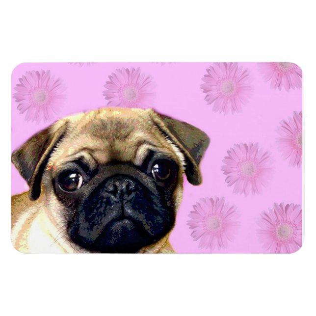 Magnet Flexible chien carlin (Horizontal)