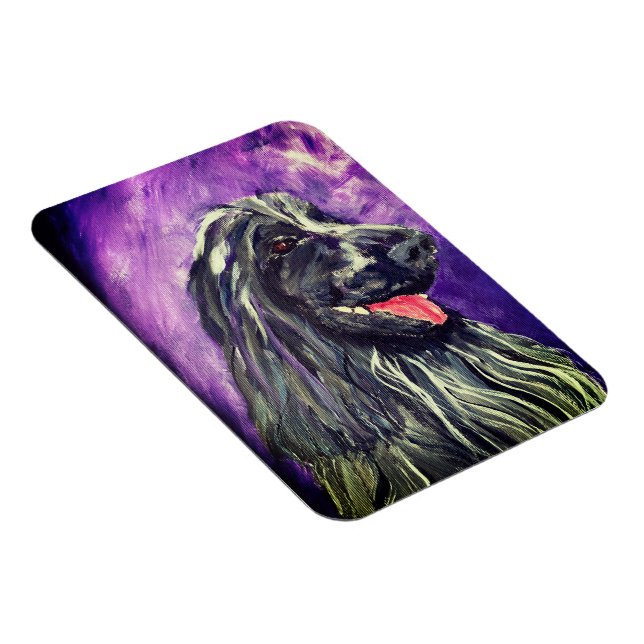 Magnet Flexible Chien Cocker Spaniel Blue Roan Peint (Côté Droit)