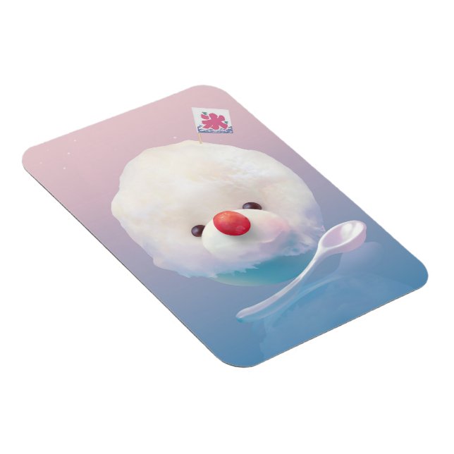 Magnet Flexible Chien de glace rasé mignon (Côté Droit)