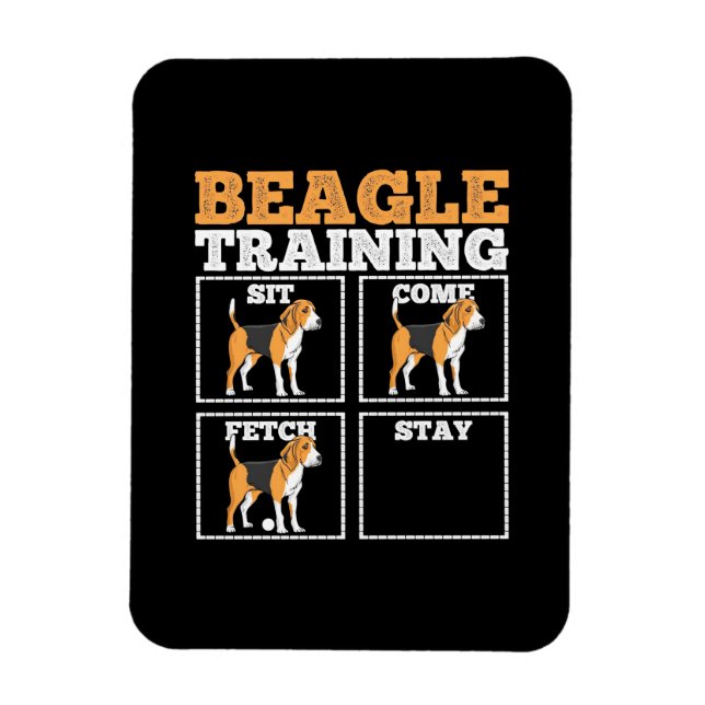 Magnet Flexible Chien d'entraînement beagle (Vertical)