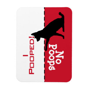 Magnet Flexible Chien Doit Aller Faire Caca Pipi, heeler berger