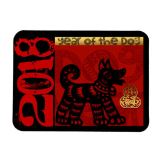 Magnet Flexible Chien mignon chinois personnalisé Année Zodiac Ann